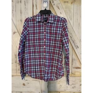 American Eagle Outfitters Size M Womens Plaid Style Long Sleeve Button‎ Up Shirt